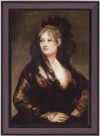 framed  Francisco de Goya Portrait of Dona Isbel de Porcel, Ta3078-1